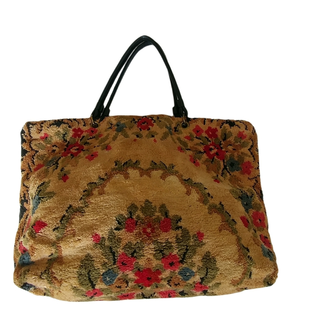Vintage Tapestry Purse with Gadabout Zipper
